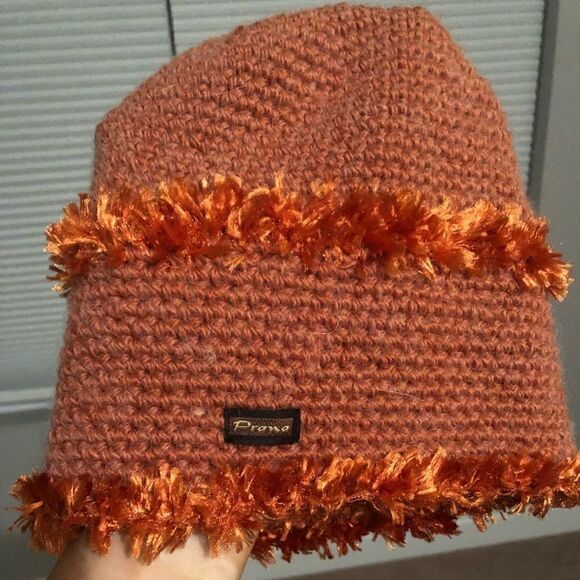 Prana custom wool beanie pullover hat flower - Picture 2 of 5